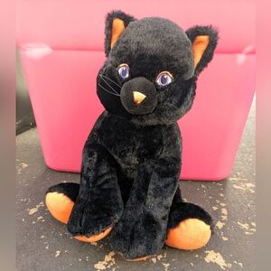 Build-a-Bear Black And Orange Halloween Kitty "Lucky" Plush